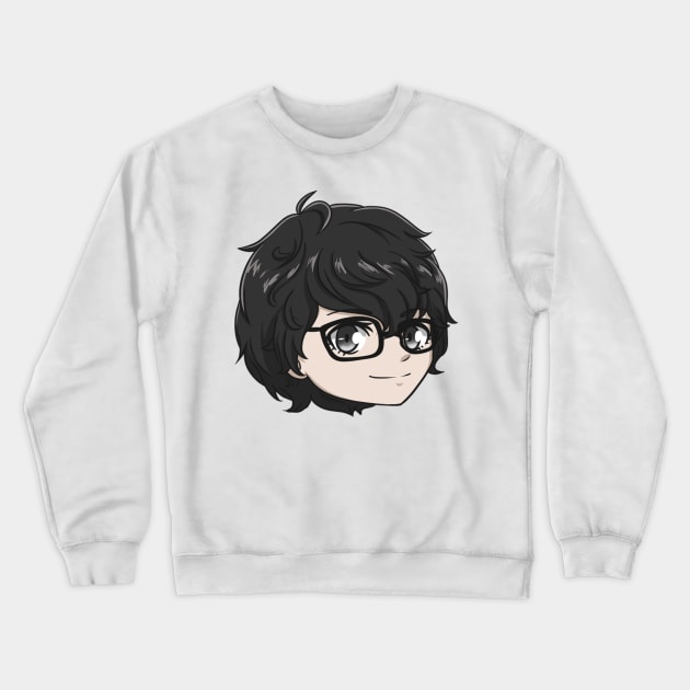 Akiren/Joker Chibi Head Crewneck Sweatshirt by AdorableArts